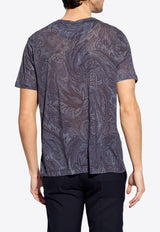 Etro Paisley Print T-shirt Blue MRMA0002 AJ067-X0883