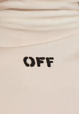 Off-White OFF Stamp High-Neck Top Cream OWAD137C99 JER002-0110