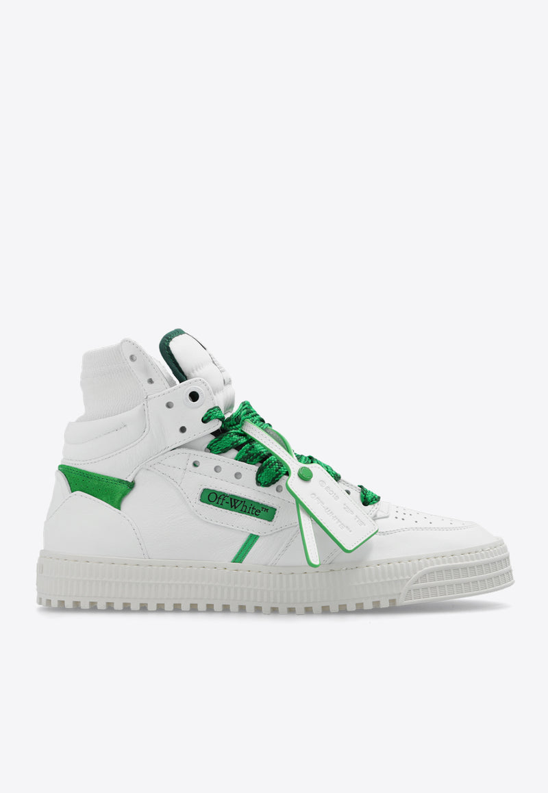 Off-White 3.0 Off Court High-Top Leather Sneakers White OMIA065S24 LEA005-0155