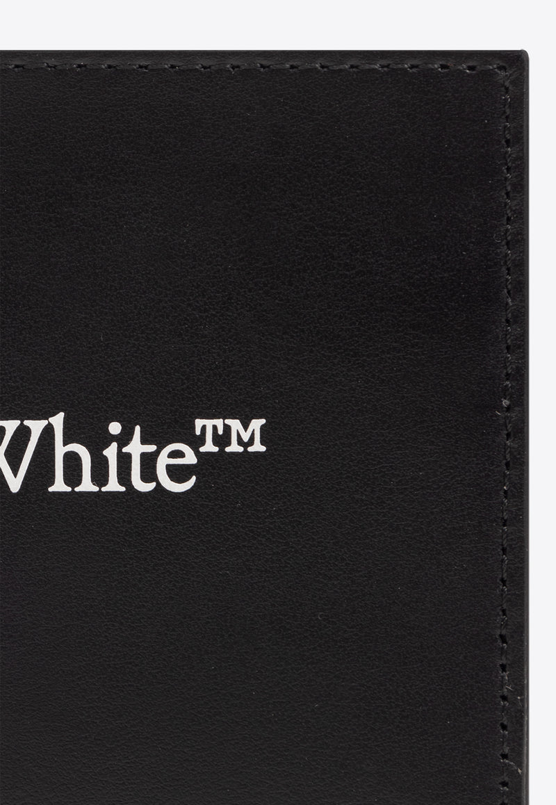 Off-White Bi-Fold Bookish Leather Wallet Black OMNC085S24 LEA001-1001