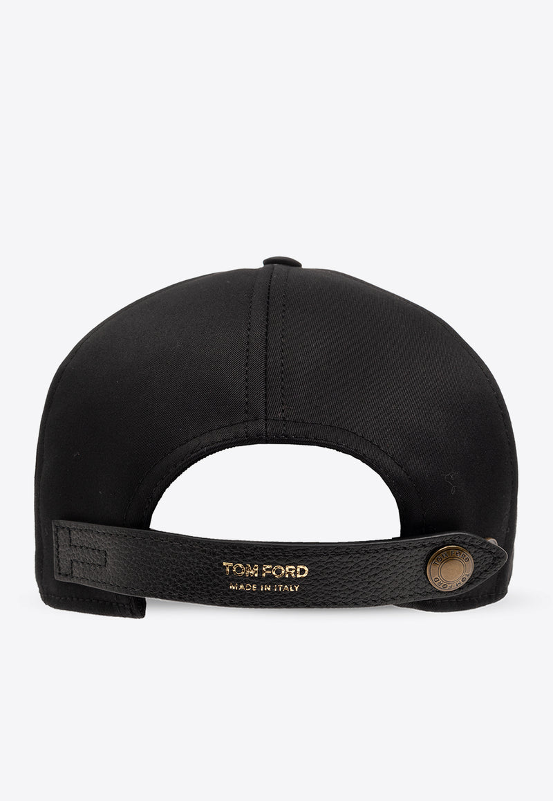 Tom Ford Embroidered TF Baseball Cap Black MH003 TCN036G-1N001