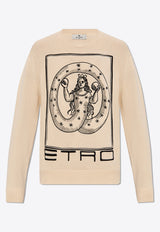 Etro Allegory of Eternity Embroidered Sweater Cream MRKF0003 AC233-W3796