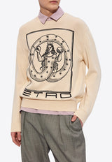 Etro Allegory of Eternity Embroidered Sweater Cream MRKF0003 AC233-W3796