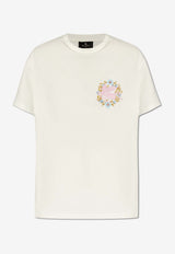 Etro Pegaso Embroidered Crewneck T-shirt White WRJB0006 AC036-W0111