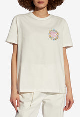 Etro Pegaso Embroidered Crewneck T-shirt White WRJB0006 AC036-W0111