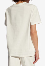 Etro Pegaso Embroidered Crewneck T-shirt White WRJB0006 AC036-W0111