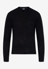 Off-White Arrows-Inlay Mohair-Blend Sweater Black OMHE170C99 KNI001-1061