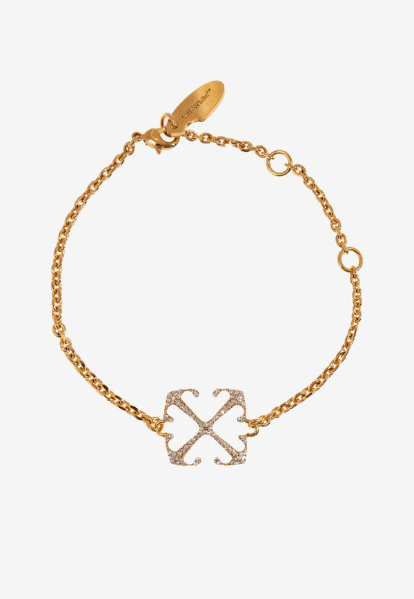 Off-White Signature Arrows Brass Bracelet Gold OWOA126S24 MET001-7600