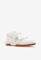 Off-White Out Of Office Low-Top Sneakers Cream OMIA189C99 LEA011-0161