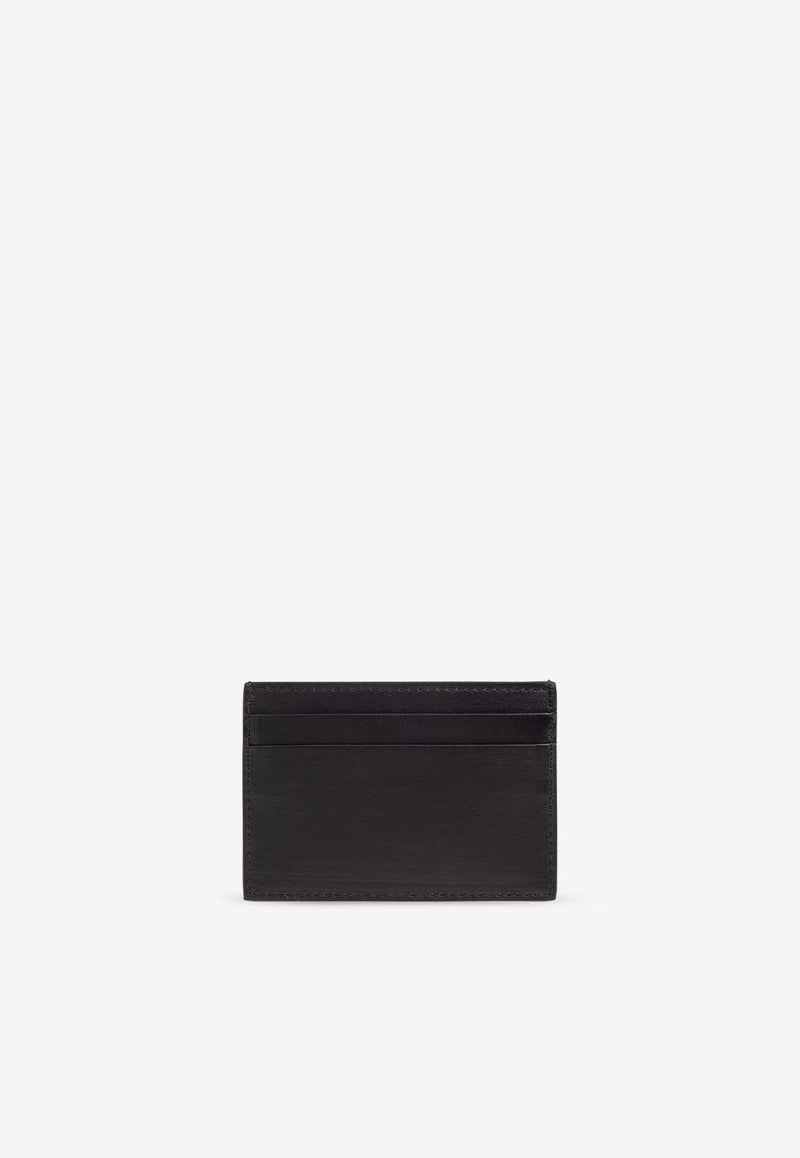 Off-White Logo-Print Leather Cardholder Black OMND089S24 LEA001-1001