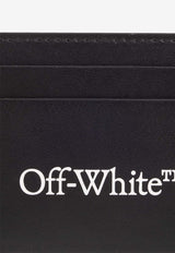 Off-White Logo-Print Leather Cardholder Black OMND089S24 LEA001-1001