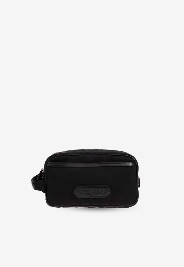 Tom Ford Logo-Patched Wash Bag Black Y0334 TNY017S-1N001