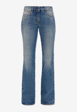 Off-White Washed Flared Jeans Blue OWYA061C99 DEN001-4500