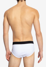 Tom Ford Two-Pack Logo-Waistband Briefs White T4XC11040 0-118