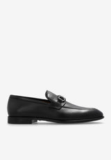 Salvatore Ferragamo Foster Gancini Leather Loafer  Black 021669 FOSTER 762636-NERO