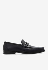 Salvatore Ferragamo Grandioso Gancini Leather Loafers Black 029457 GRANDIOSO2 769877-MIDNIGHT