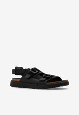 Birkenstock Shinjuku Logo Strap Sandals Black 1024599 0-BLACK