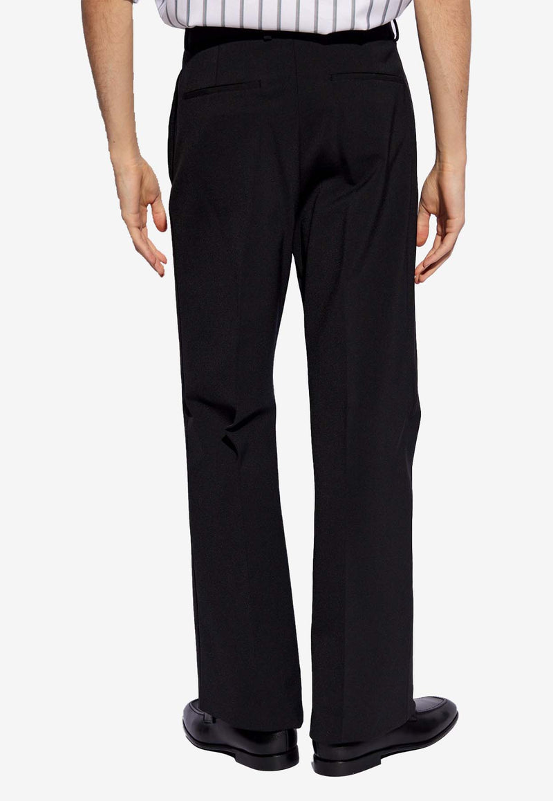 Salvatore Ferragamo Straight-Leg Tailored Pants Black 143815 P 772949-NERO