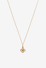 Tory Burch Kira Enamel Flower Pendant Necklace Gold 156255 0-720