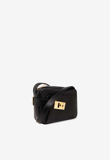 Salvatore Ferragamo Archive Gancini Buckle Leather Camera Bag Black 216292 ARCHIVE CC 769547-NERO