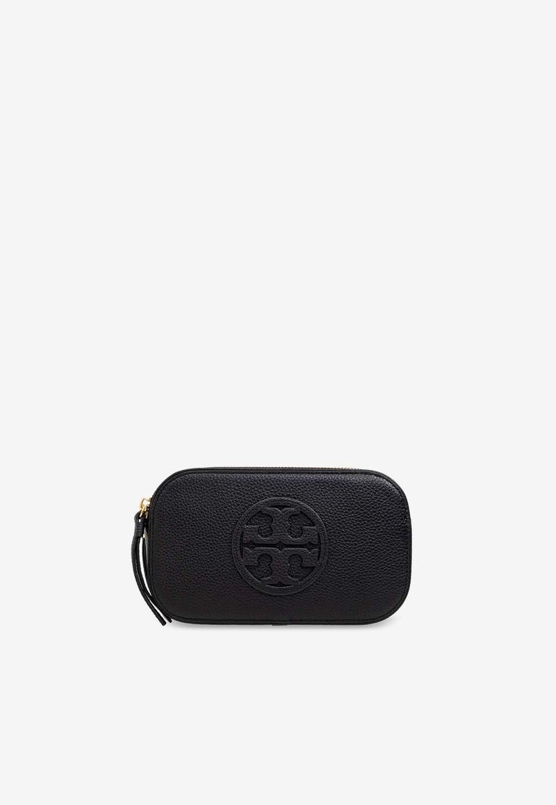 Tory Burch Logo-Embossed Zip Pouch Black 158757 0-001