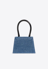 Jacquemus Le Chiquito Moyen Denim Top Handle Bag 213BA002 3176-330