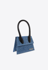 Jacquemus Le Chiquito Moyen Denim Top Handle Bag 213BA002 3176-330