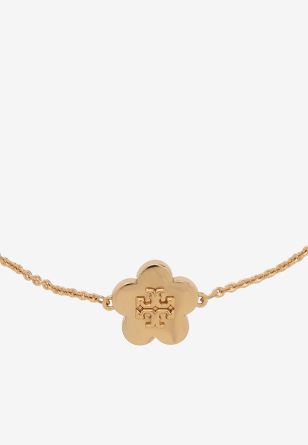 Tory Burch Kira Enamel Flower Pendant Necklace Gold 157203 0-720