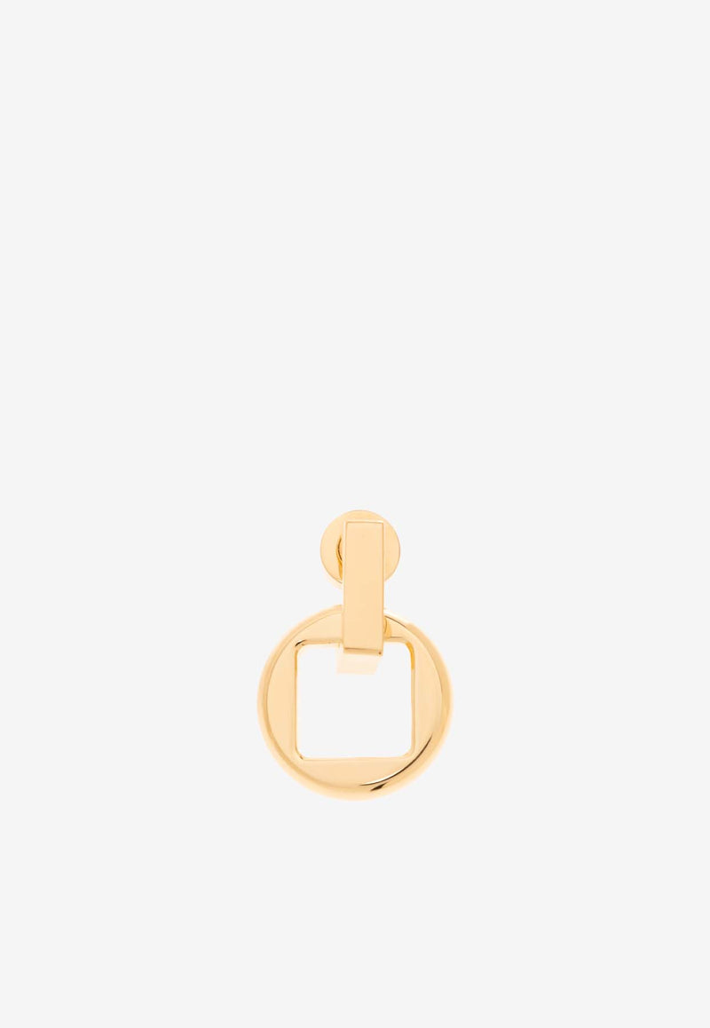 Jacquemus The Rond Carré Drop Earrings Gold 233JW568 5845-270