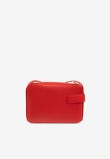 Salvatore Ferragamo Archive Gancini Buckle Camera Bag Red 216292 ARCHIVE CC 769548-FLAME RED