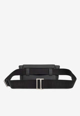 Salvatore Ferragamo Florence Grained Leather Belt Bag Black 241617 FLORENCE 776003-NERO