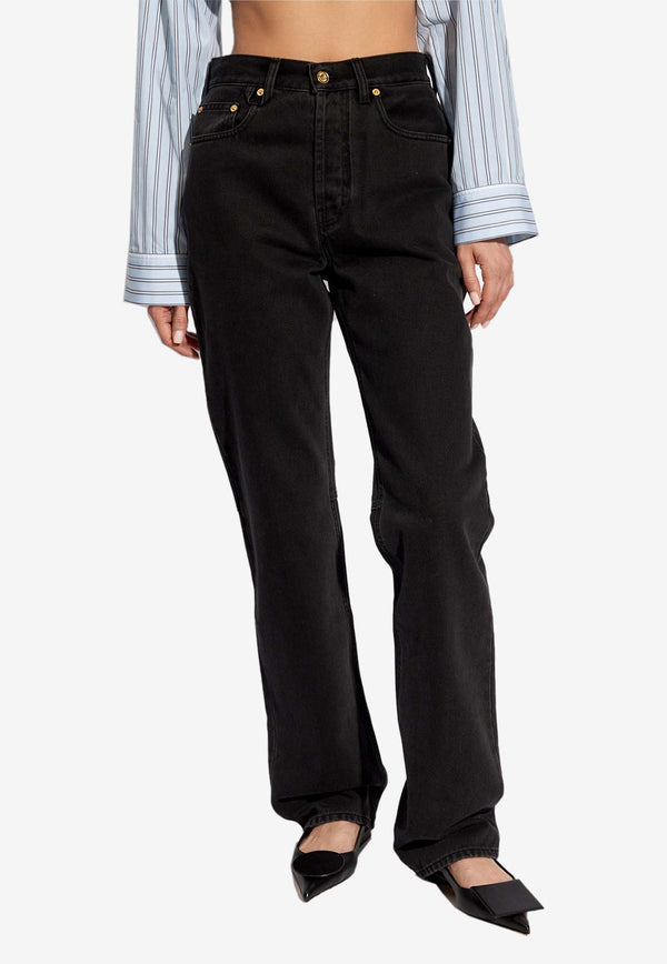 Jacquemus De-Nîmes Straight-Leg Denim Pants Black 241DE034 1515-990