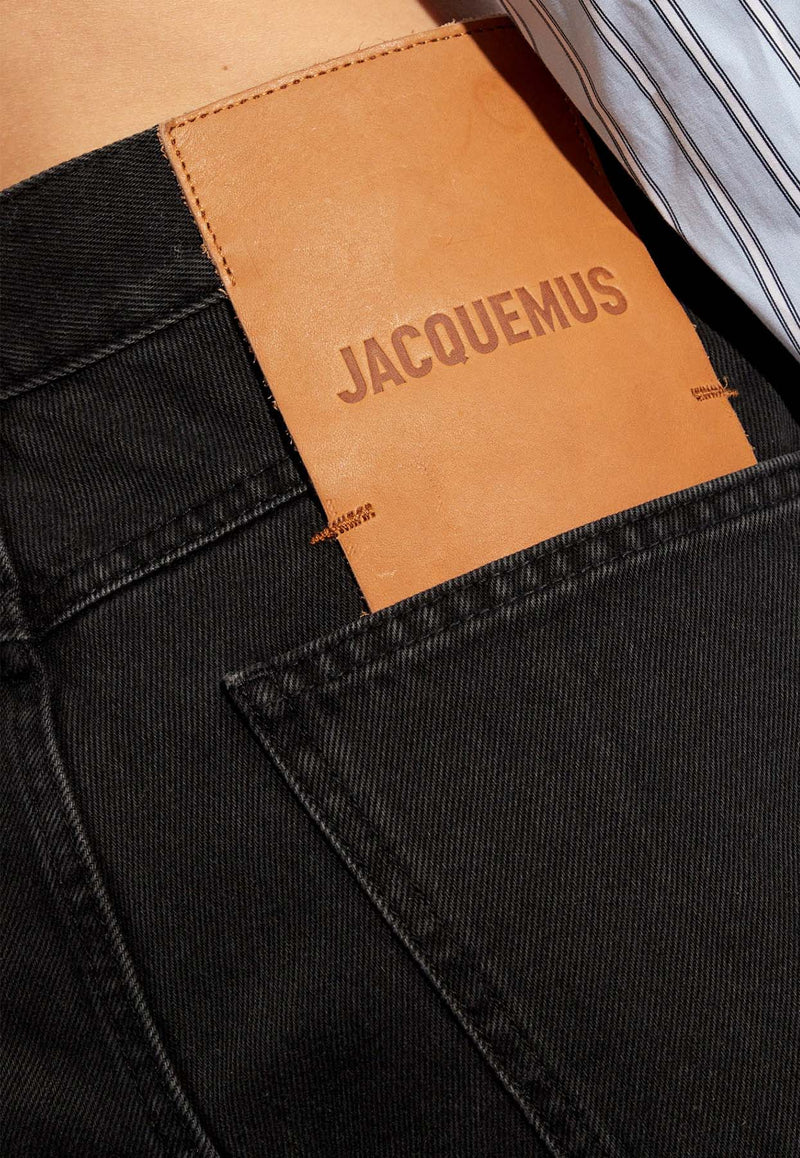 Jacquemus De-Nîmes Straight-Leg Denim Pants Black 241DE034 1515-990