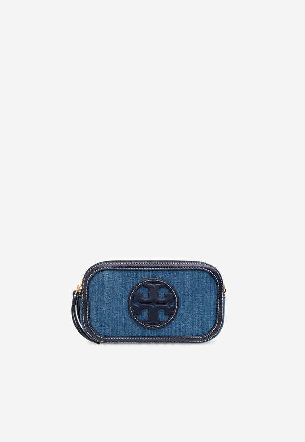 Tory Burch Logo-Embossed Denim Bag Blue 158637 0-426