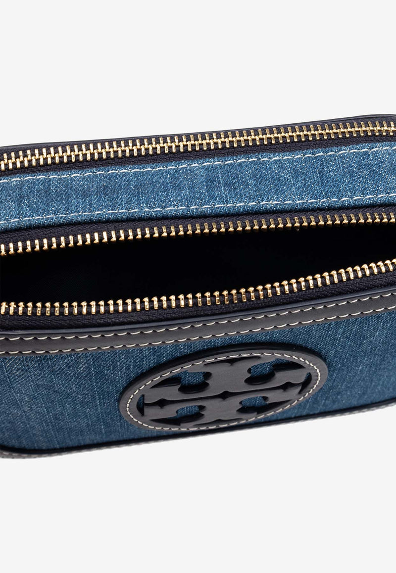 Tory Burch Logo-Embossed Denim Bag Blue 158637 0-426