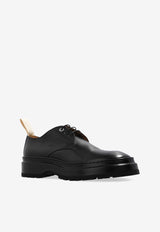 Jacquemus Pavane Leather Derby Shoes Black 236FO121 4305-990