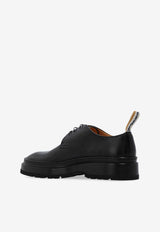 Jacquemus Pavane Leather Derby Shoes Black 236FO121 4305-990