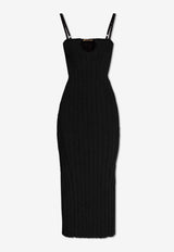 Jacquemus Sierra Ribbed Midi Dress Black 241KN358 2355-990