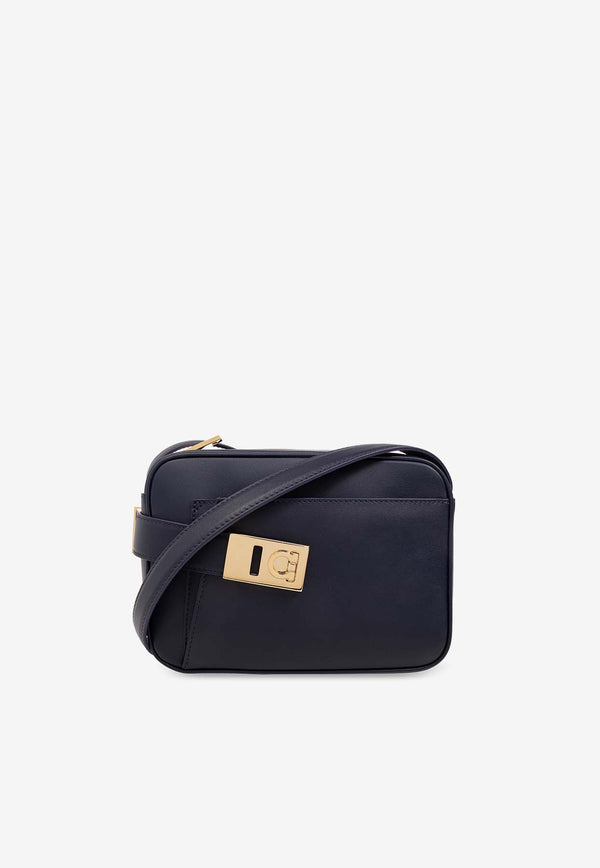 Salvatore Ferragamo Archive Gancini Buckle Camera Bag Midnight Blue 216292 ARCHIVE CC 769971-MIDNIGHT