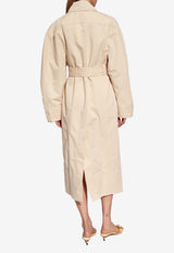 Jacquemus Bari Belted Trench Coat Cream 241CO051 1534-150