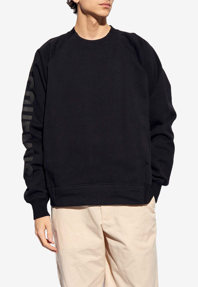 Jacquemus Typo Logo Crewneck Sweatshirt Black 245JS236 2341-990