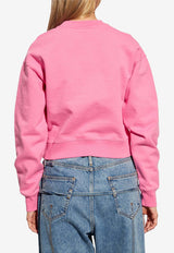 Jacquemus Logo Patch Crewneck Sweatshirt Pink 241JS163 2341-431