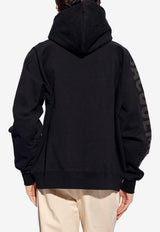 Jacquemus Typo Logo Print Hooded Sweatshirt Black 245JS234 2341-990