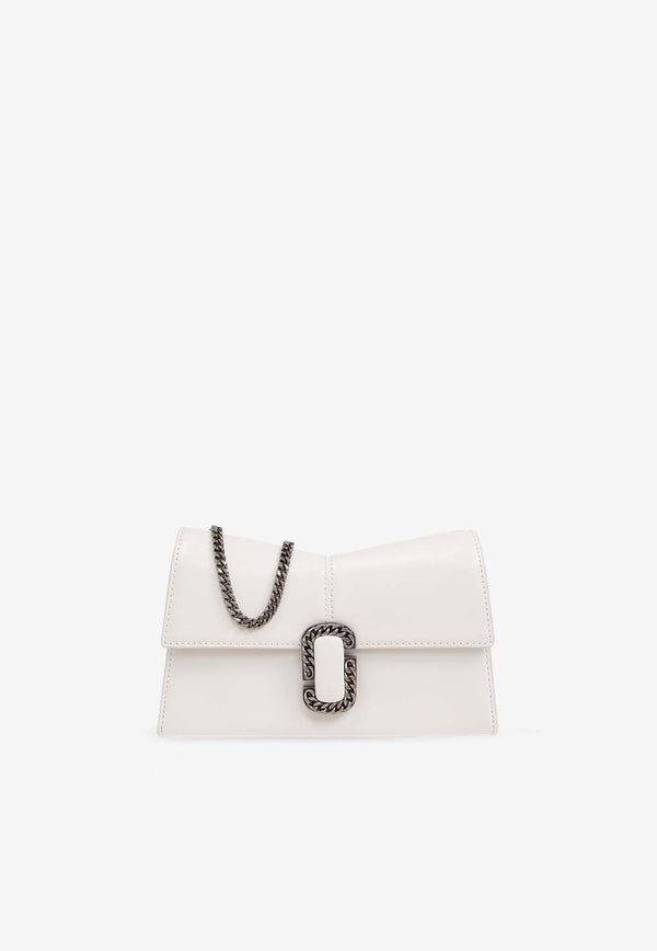 Marc Jacobs The St. Marc Leather Chain Wallet White 2R3SMN042S10 0-100