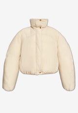 Jacquemus Caraco Puffer Zip-Up Jacket Cream 241CO049 1320-110