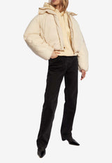 Jacquemus Caraco Puffer Zip-Up Jacket Cream 241CO049 1320-110