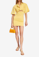 Jacquemus Bahia Cut-Out Mini Dress Yellow 241DR088 2003-151