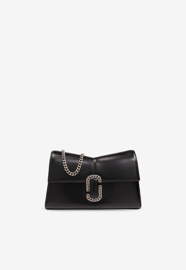 Marc Jacobs The St. Marc Leather Chain Wallet Black 2R3SMN042S10 0-018