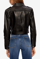 Alexander McQueen Zip-Up Leather Jacket Black 668451 Q5AK8-1000