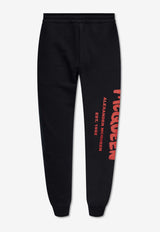 Alexander McQueen Graffiti Logo Track Pants Black 688714 QTAAB-0509